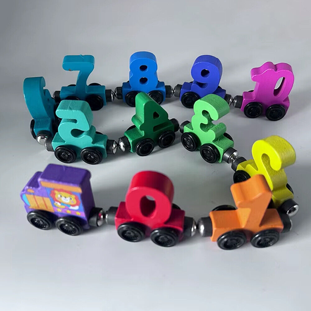 Wooden Magnetic Train with Numbers - Learn, Play, and Imagine!