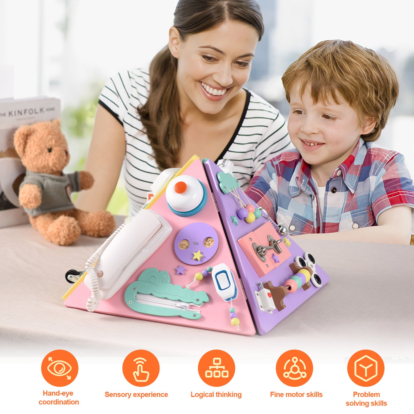 Little Explorers Montessori Busy House – Hands-On Learning Fun!
