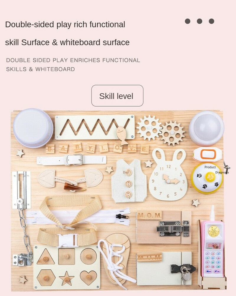 Skill Builder Board – Montessori Toy for Busy Little Hands