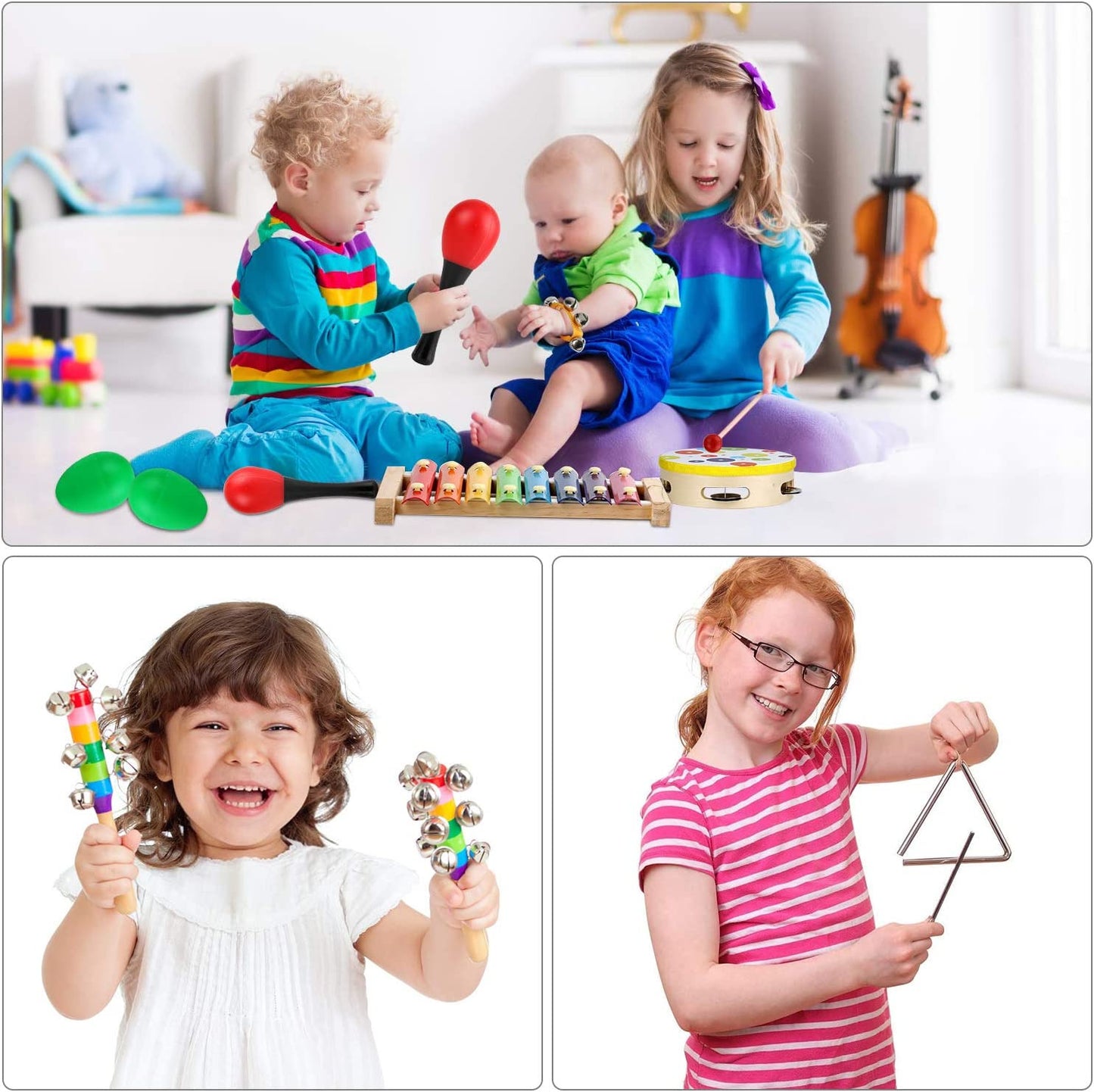 Toddler Wooden Musical Instruments Set - A Symphony of Fun for Little Musicians!