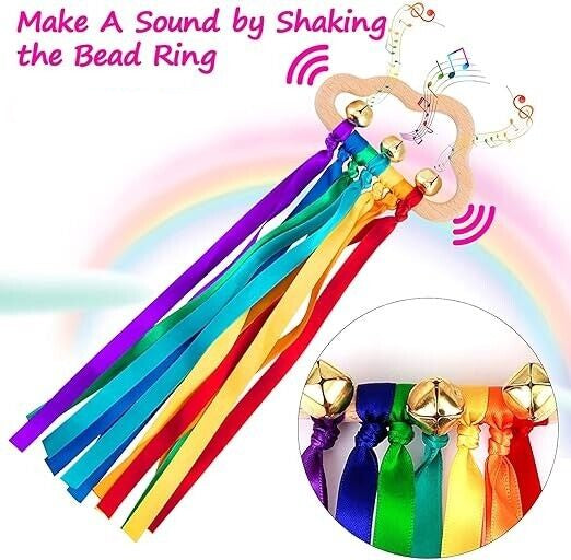 Dance, Twirl, and Learn with the Rainbow Hand Ribbon Kites!