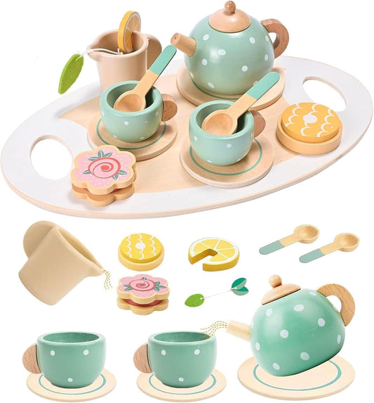 Wooden Tea Party Set – Imaginative Fun for Little Hosts!