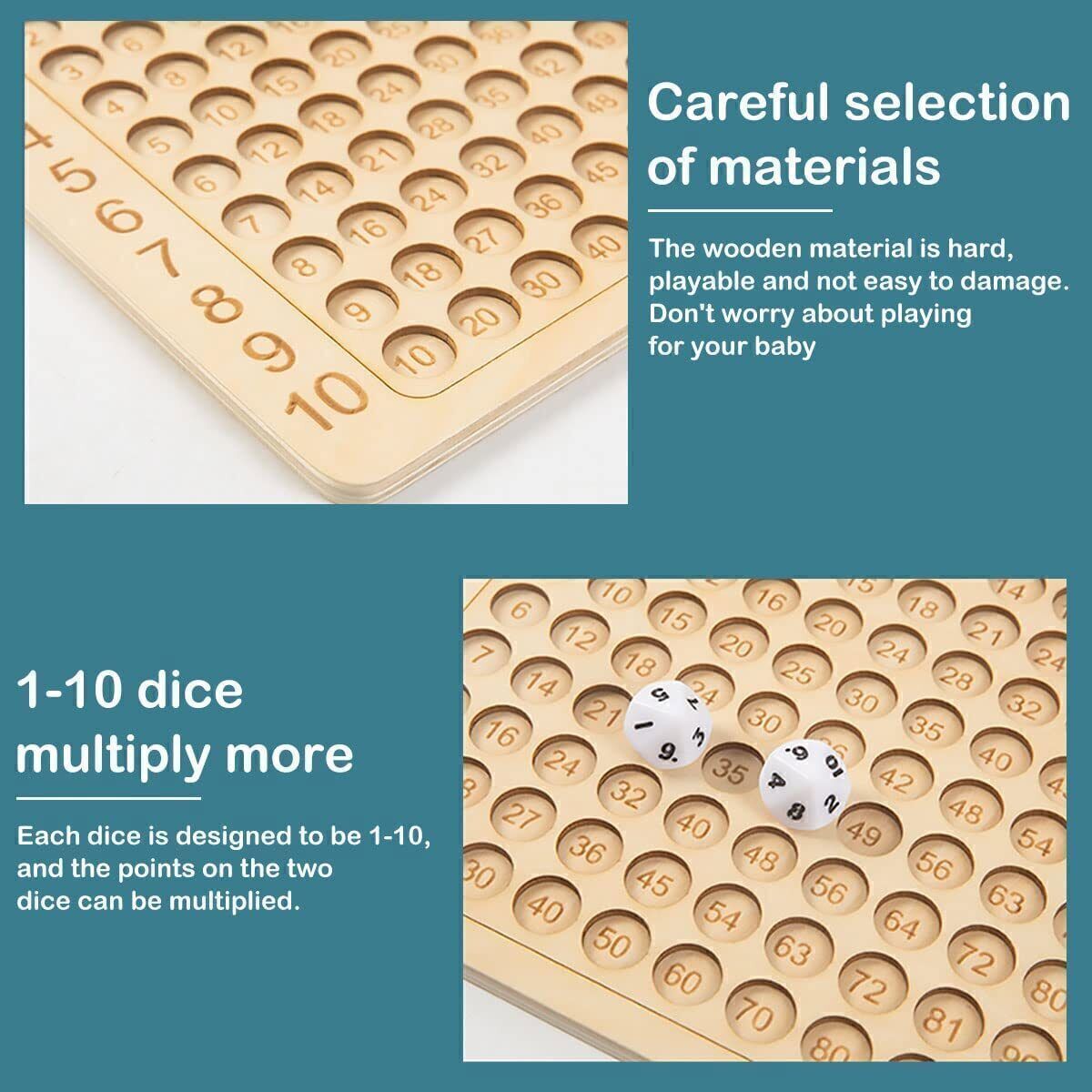 Montessori Wooden Math Game! Multiply the Fun!