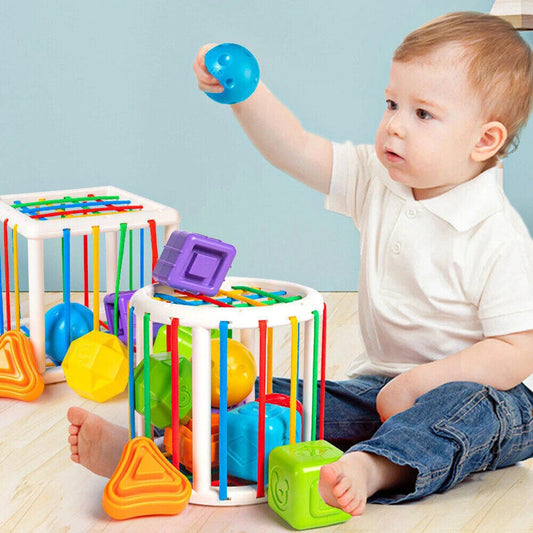 Soft Sorting Cube for Little Learners - Tactile Fun for Tiny Hands!