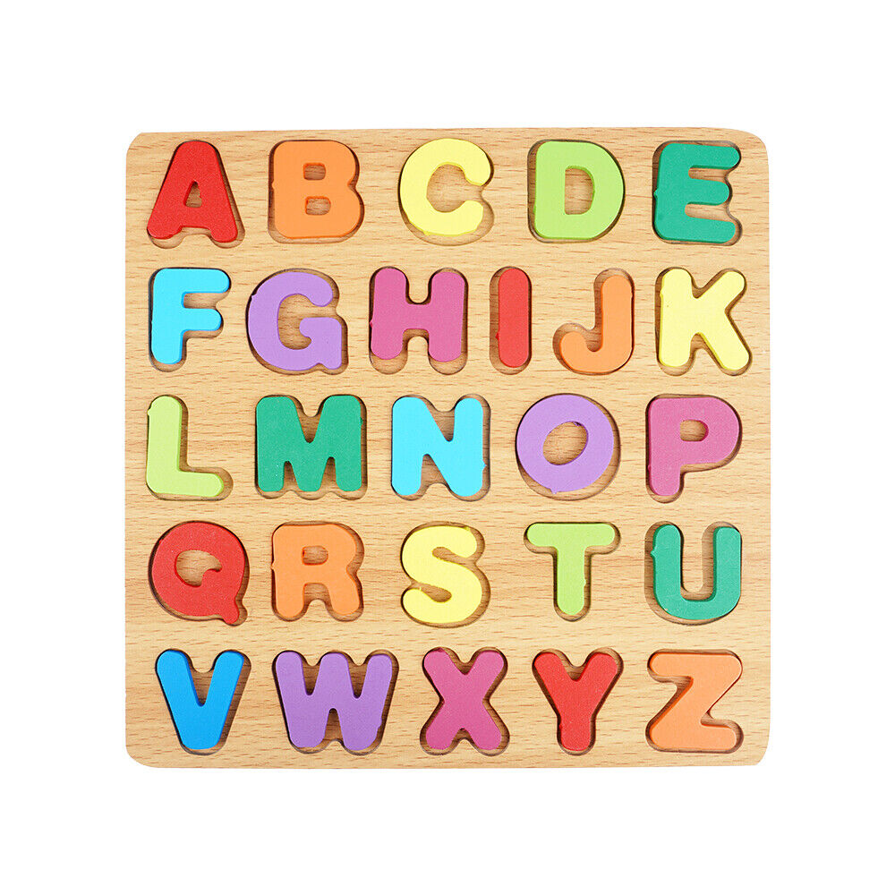 3-in-1 Wooden Educational Puzzle – ABC, Numbers & Shapes - Fun that Educates!