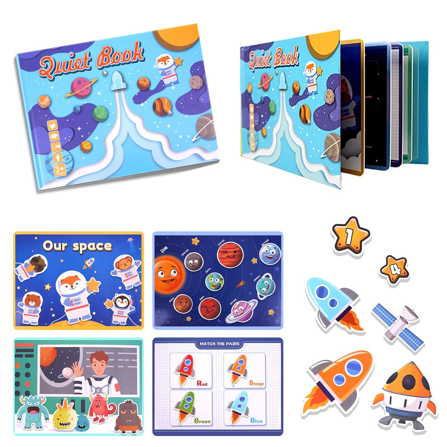 Quiet Busy Book - Fun Learning for Tiny Hands!