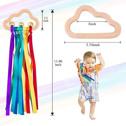 Dance, Twirl, and Learn with the Rainbow Hand Ribbon Kites!
