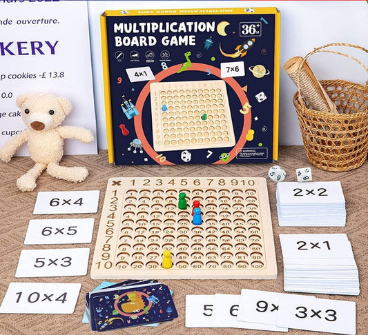 Montessori Wooden Math Game! Multiply the Fun!