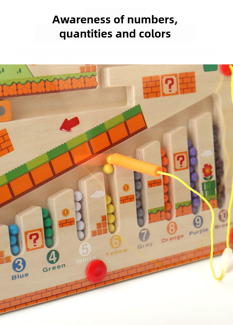 Explore and Learn with the Magnetic Color & Number Maze! - Color, Count & Connect