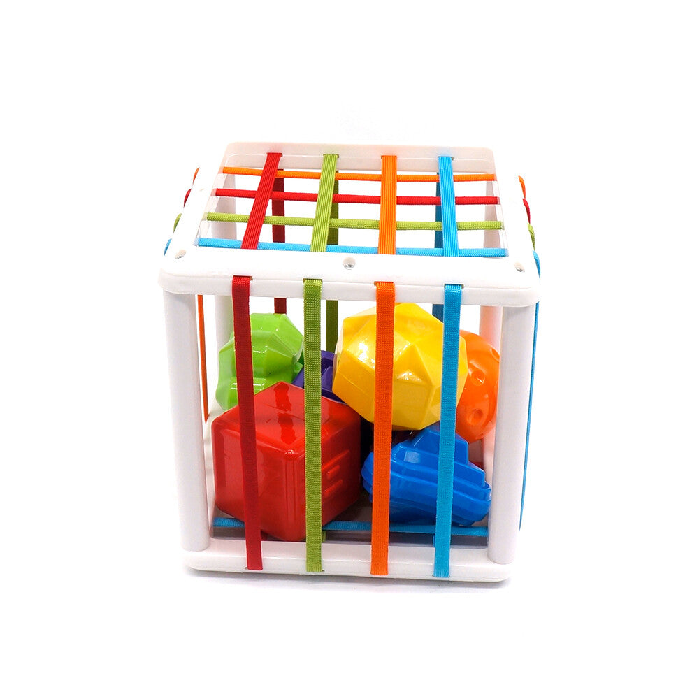 Soft Sorting Cube for Little Learners - Tactile Fun for Tiny Hands!