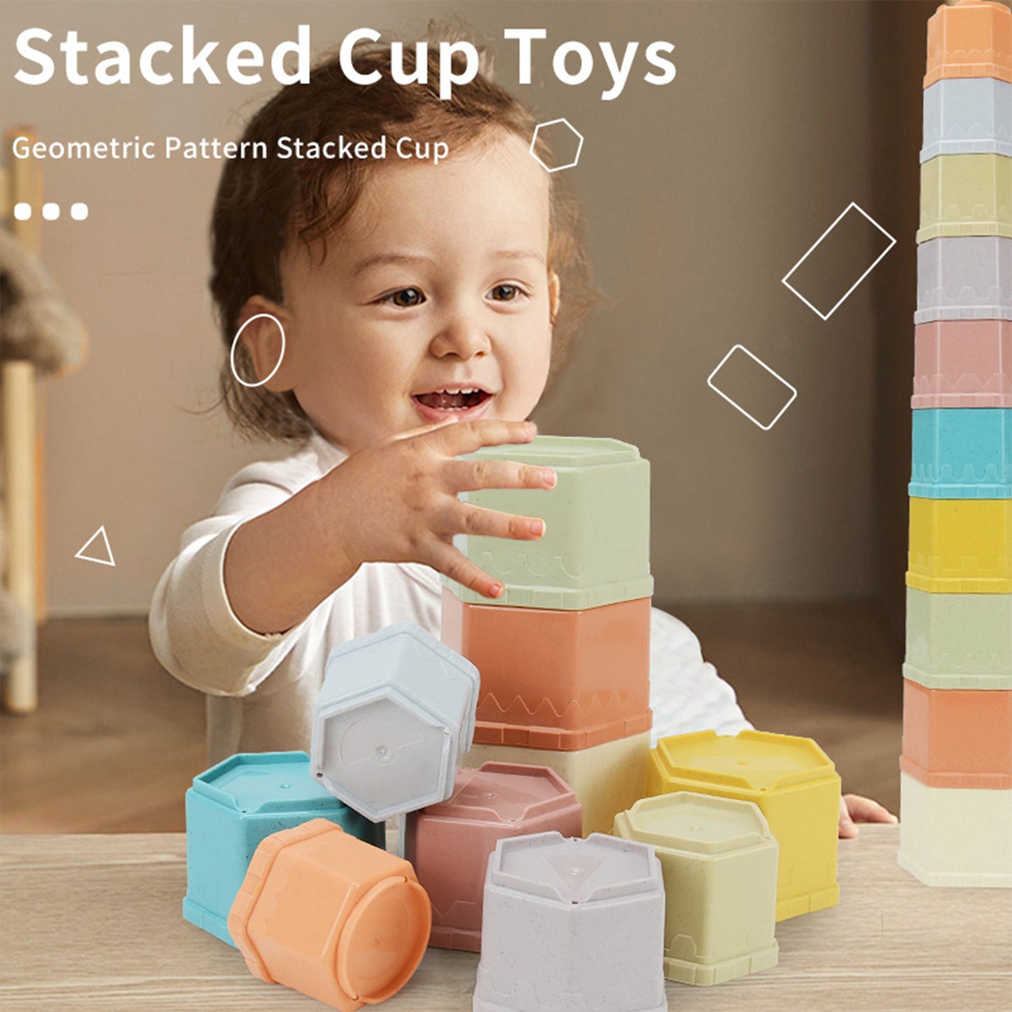 Stack, Splash & Explore with Baby Stacking Cups!