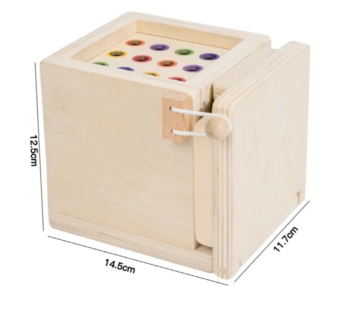 8 In 1 Montessori Wooden Toy Box Shape Sorting Matching for Kids Learning
