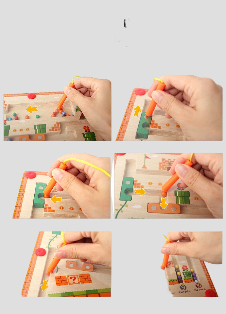 Explore and Learn with the Magnetic Color & Number Maze! - Color, Count & Connect