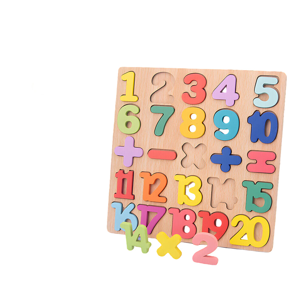 3-in-1 Wooden Educational Puzzle – ABC, Numbers & Shapes - Fun that Educates!