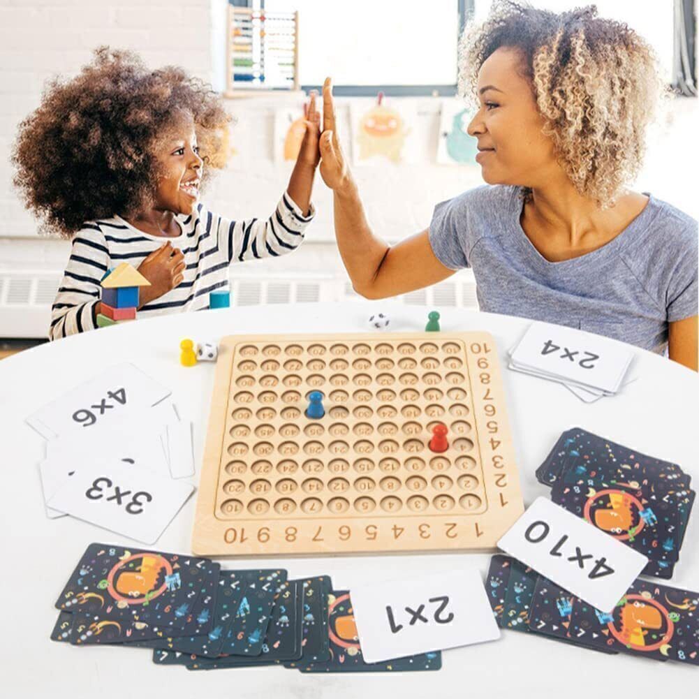Montessori Wooden Math Game! Multiply the Fun!