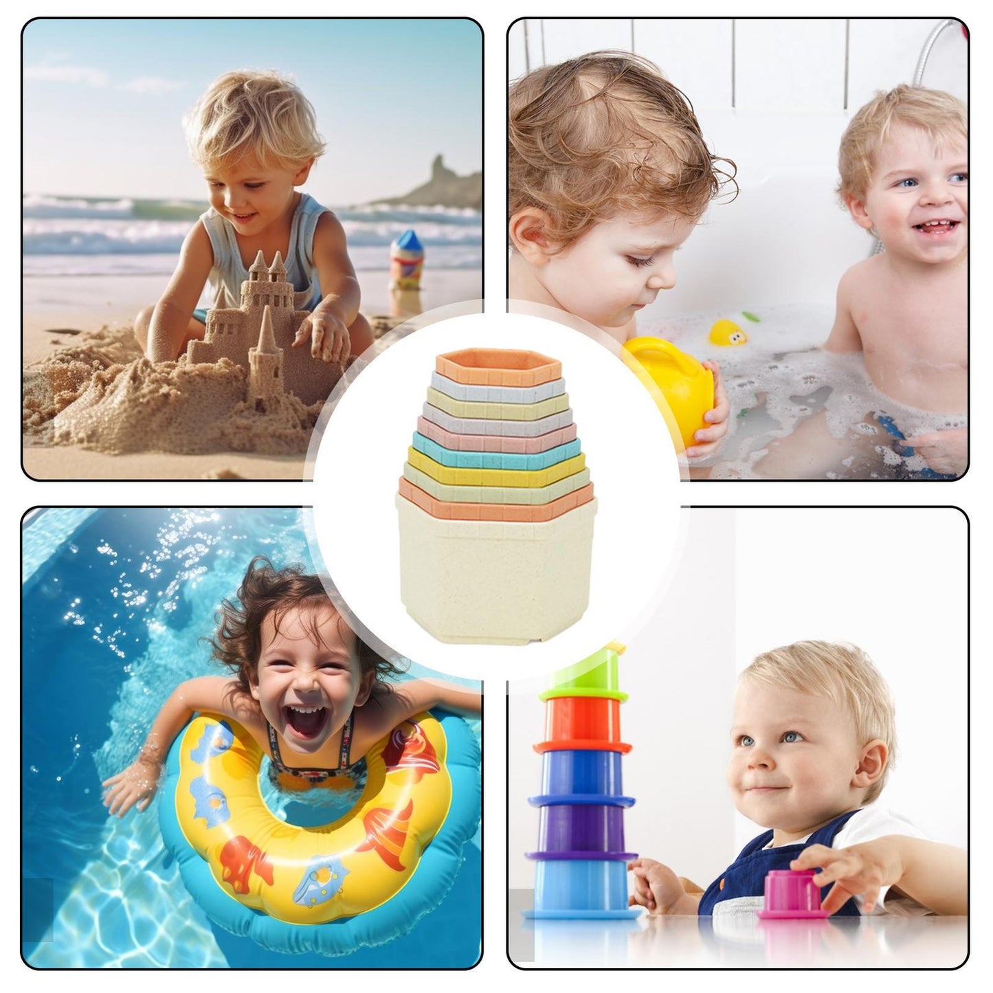 Stack, Splash & Explore with Baby Stacking Cups!
