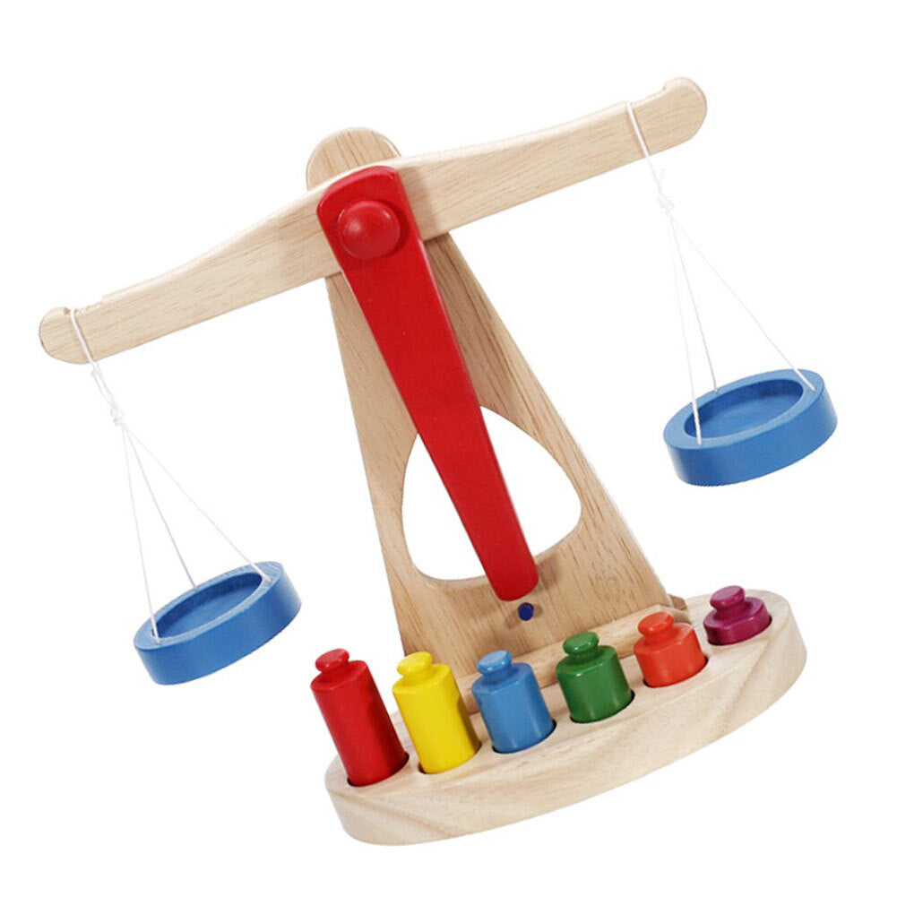 Explore Balance and Play with the Wooden Balancing Scale!