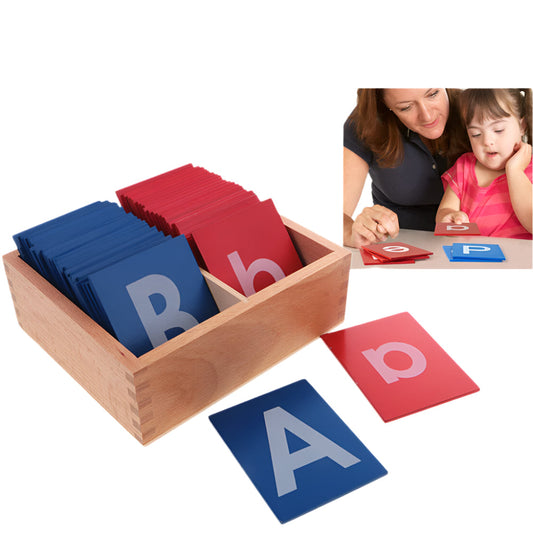 Master Letters the Montessori Way with 52 Sandpaper Alphabet Cards