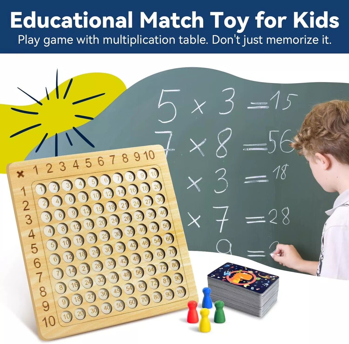 Montessori Wooden Math Game! Multiply the Fun!