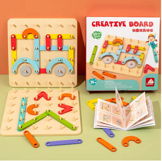 Wooden Geoboard - Imagination Meets Learning!