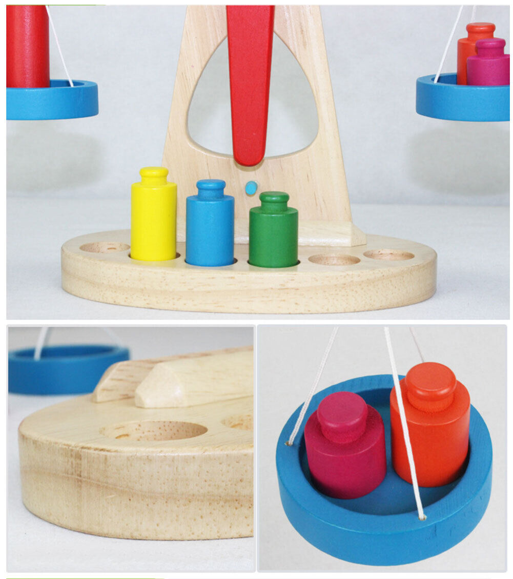 Explore Balance and Play with the Wooden Balancing Scale!