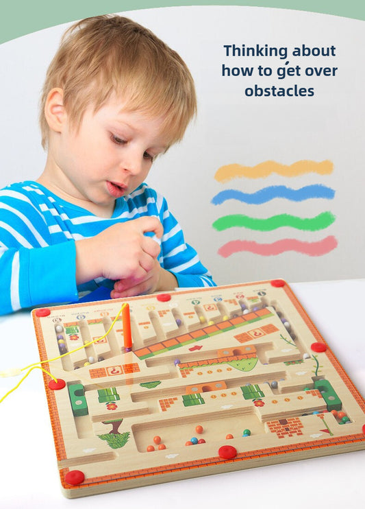 Explore and Learn with the Magnetic Color & Number Maze! - Color, Count & Connect
