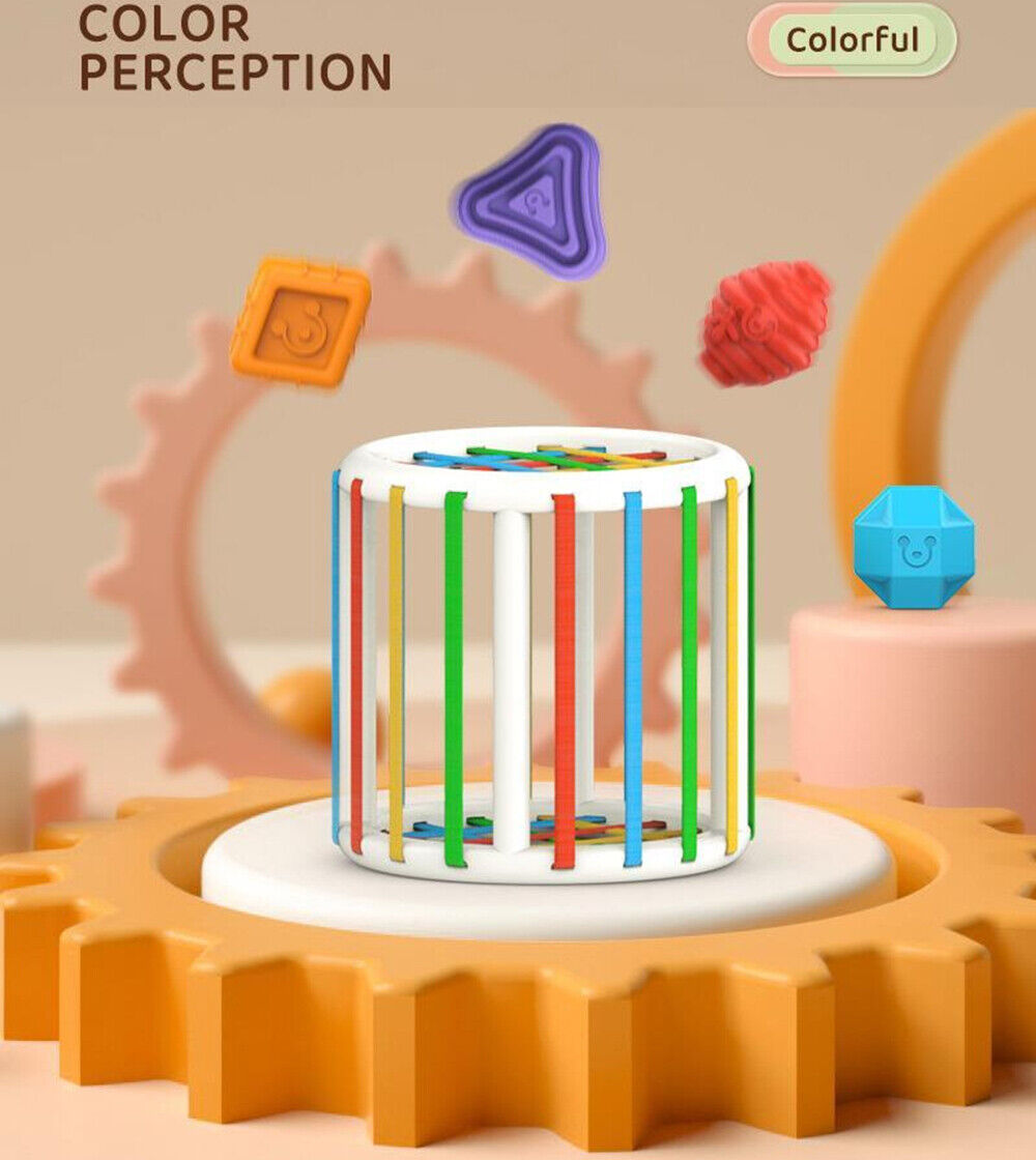Soft Sorting Cube for Little Learners - Tactile Fun for Tiny Hands!