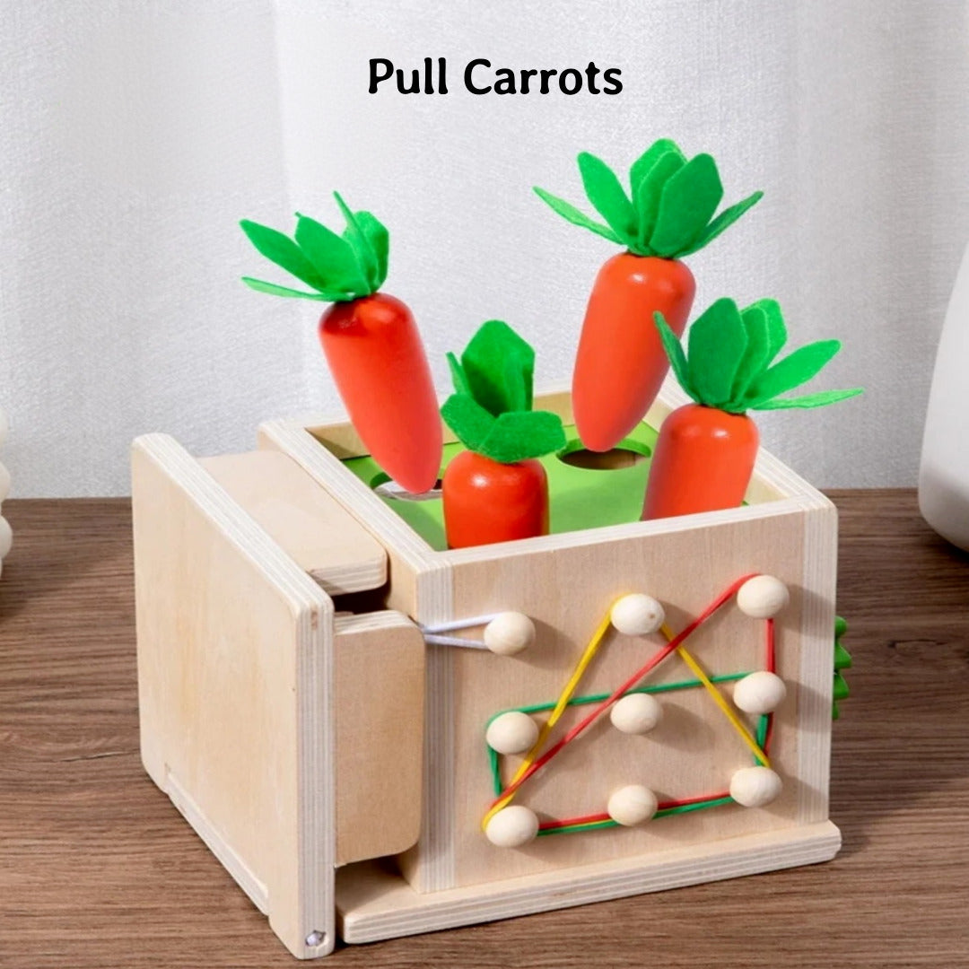 8 In 1 Montessori Wooden Toy Box Shape Sorting Matching for Kids Learning