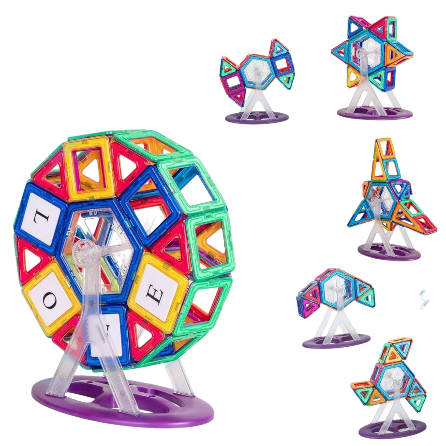 3D Magnetic Construction Kit (105 Pc) - Spark Creativity & Learning!