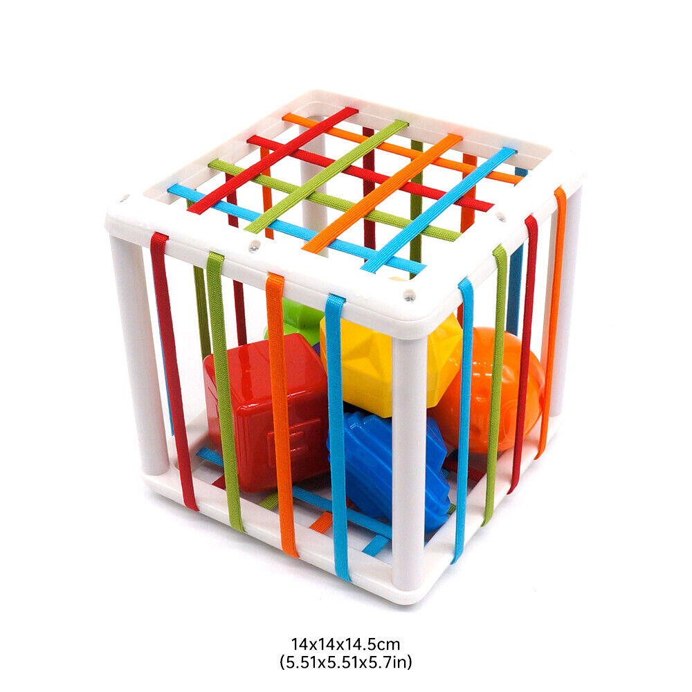 Soft Sorting Cube for Little Learners - Tactile Fun for Tiny Hands!