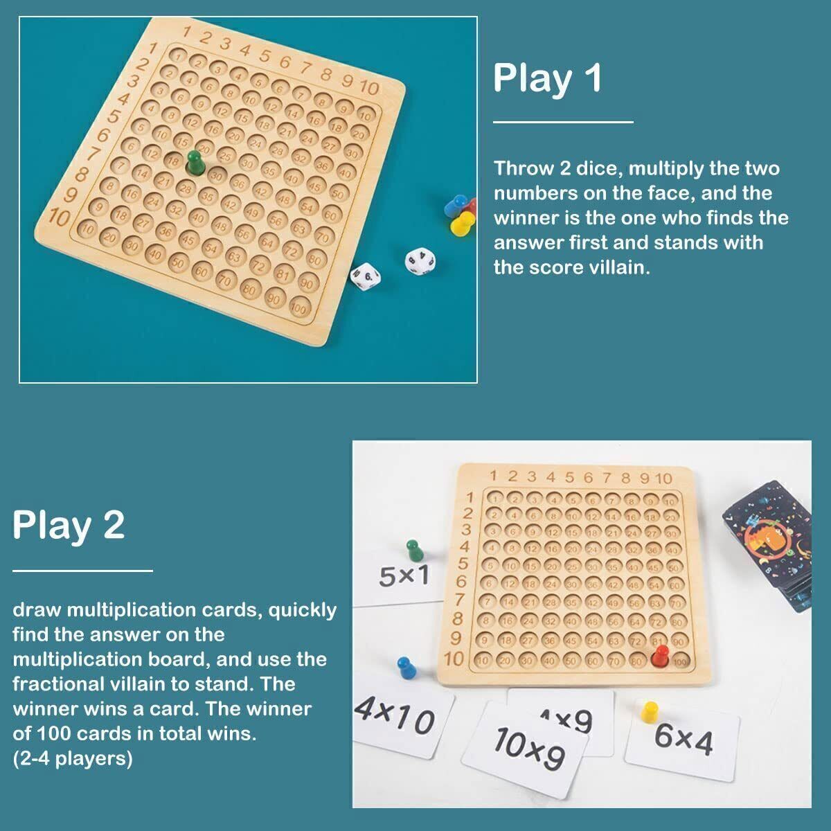 Montessori Wooden Math Game! Multiply the Fun!