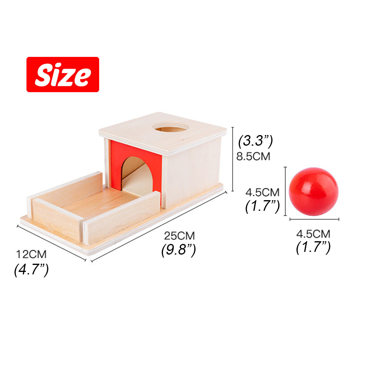 Montessori Object Permanence Box with Tray – A Hands-On Learning Adventure!