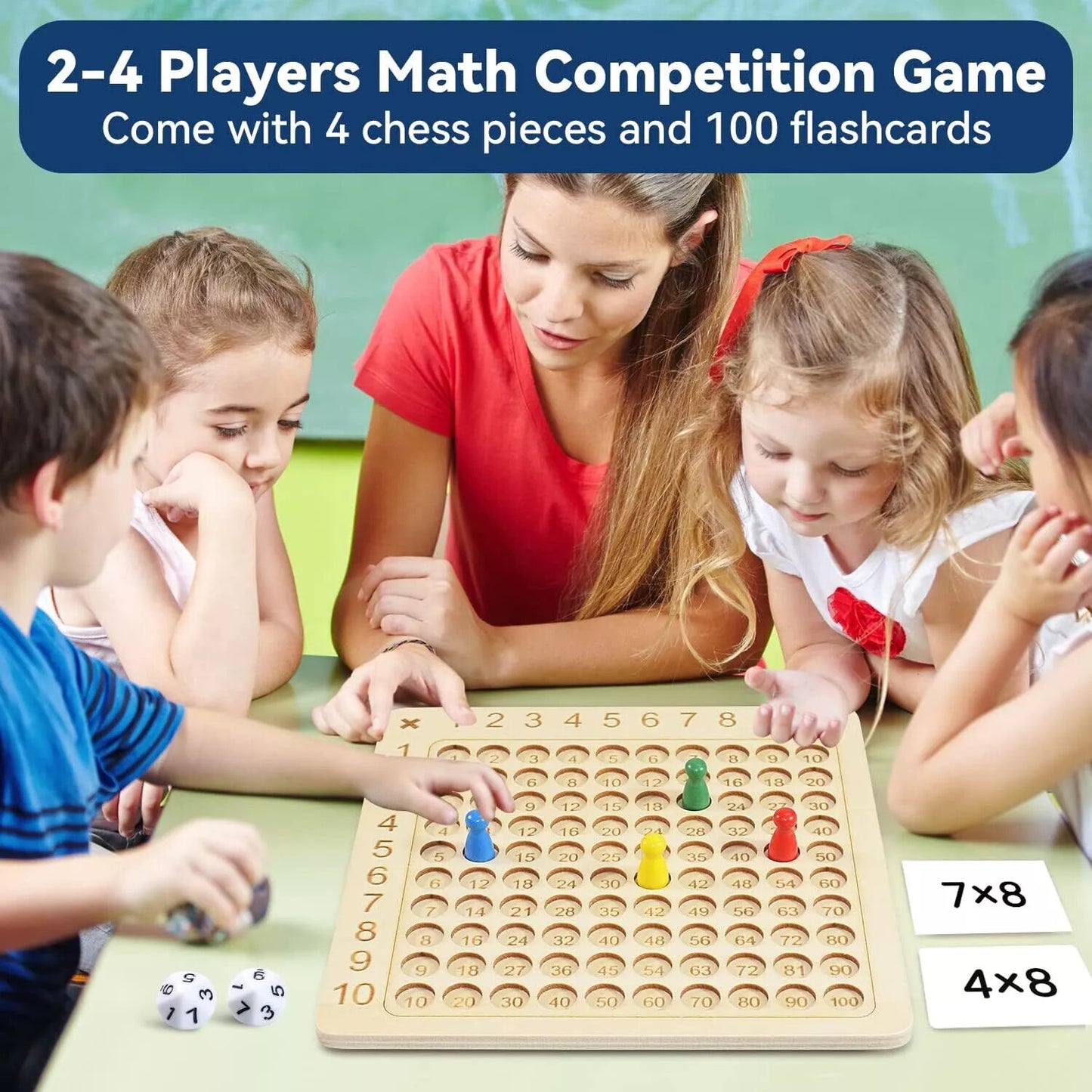 Montessori Wooden Math Game! Multiply the Fun!