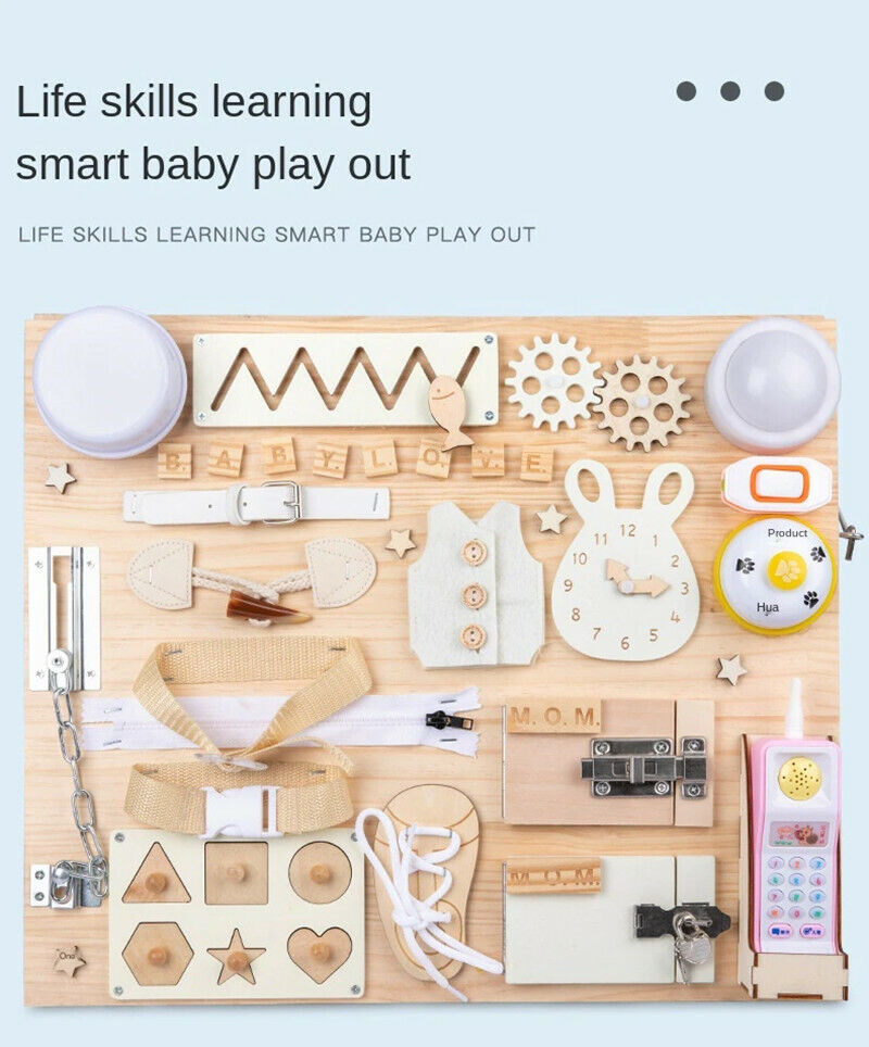 Skill Builder Board – Montessori Toy for Busy Little Hands