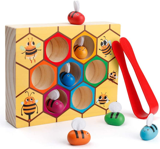 Buzz and Learn with the Clamp Bee to Hive Matching Game!