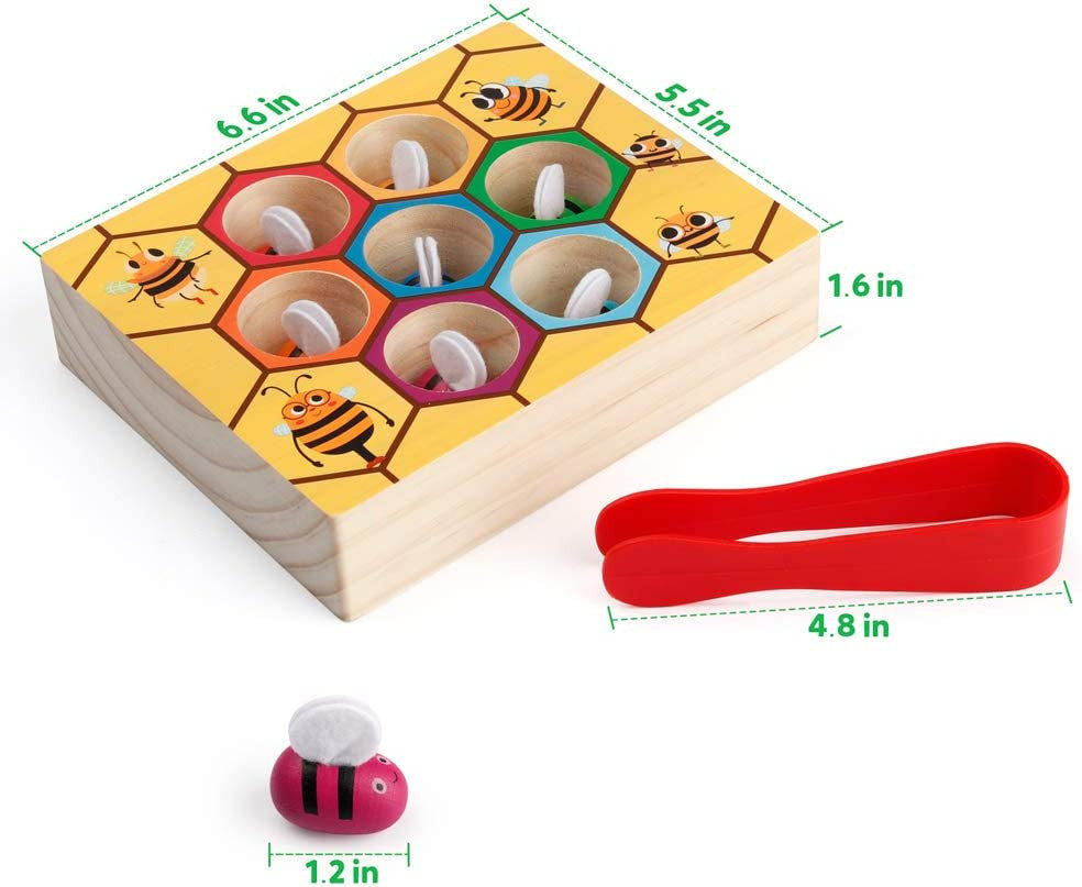 Buzz and Learn with the Clamp Bee to Hive Matching Game!