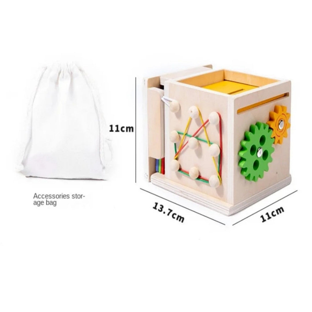 8 In 1 Montessori Wooden Toy Box Shape Sorting Matching for Kids Learning