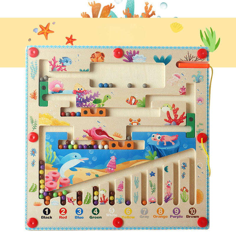 Explore and Learn with the Magnetic Color & Number Maze! - Color, Count & Connect