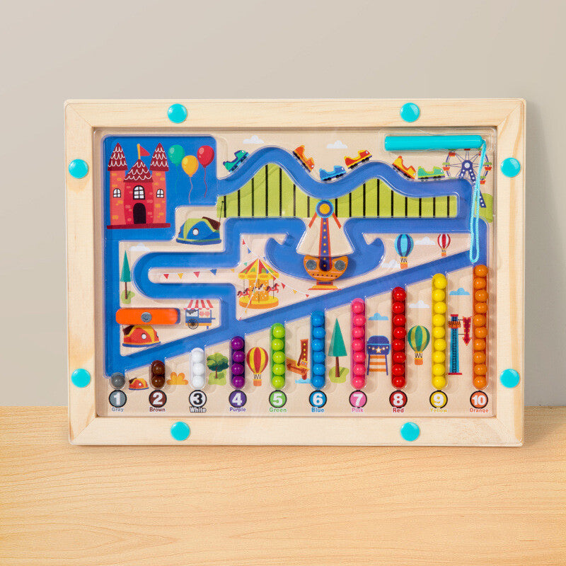 Explore and Learn with the Magnetic Color & Number Maze! - Color, Count & Connect