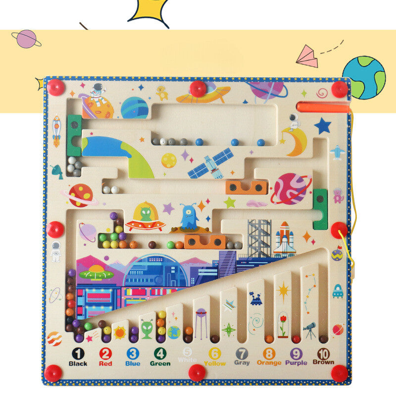Explore and Learn with the Magnetic Color & Number Maze! - Color, Count & Connect