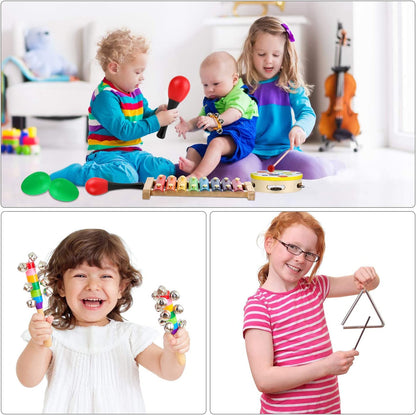 Toddler Wooden Musical Instruments Set - A Symphony of Fun for Little Musicians!