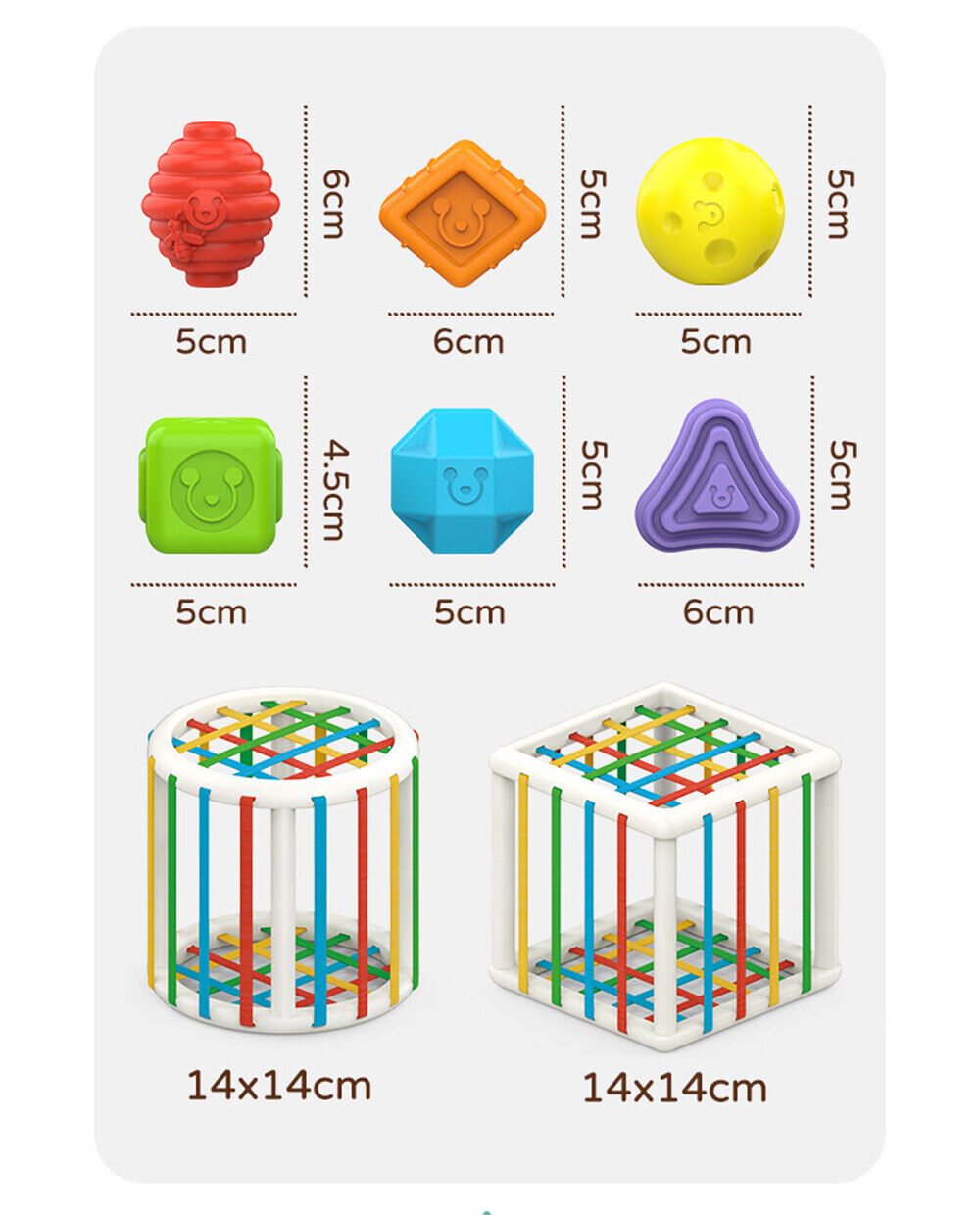 Soft Sorting Cube for Little Learners - Tactile Fun for Tiny Hands!
