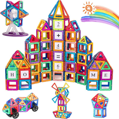 3D Magnetic Construction Kit (105 Pc) - Spark Creativity & Learning!