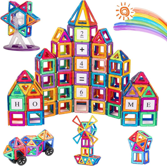 3D Magnetic Construction Kit (105 Pc) - Spark Creativity & Learning!