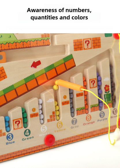 Explore and Learn with the Magnetic Color & Number Maze! - Color, Count & Connect