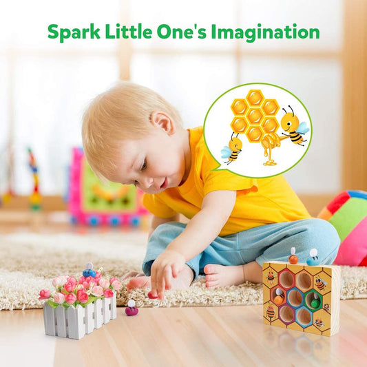 Buzz and Learn with the Clamp Bee to Hive Matching Game!
