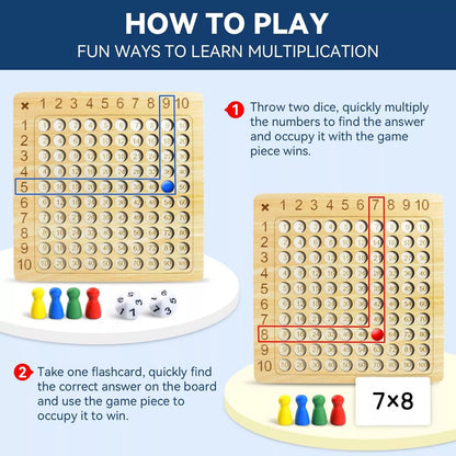 Montessori Wooden Math Game! Multiply the Fun!