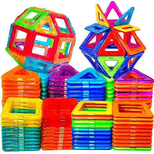 3D Magnetic Construction Kit (105 Pc) - Spark Creativity & Learning!