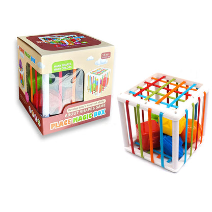 Soft Sorting Cube for Little Learners - Tactile Fun for Tiny Hands!