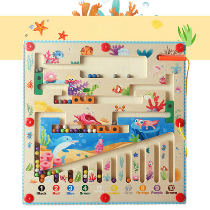 Explore and Learn with the Magnetic Color & Number Maze! - Color, Count & Connect